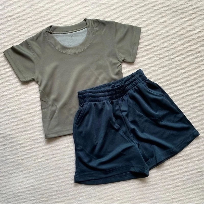 Children's Short-Sleeved Physical Training Clothes, Quick-Drying T-Shirts, Family Suits, Boys' Short-Sleeved Shorts, Summer Camp Uniforms Children's Short-Sleeved Physical Training Clothes, Quick-Drying T-Shirts, Family Suits, Boys' Short-Sleeved Shorts, Summer Camp Uniforms