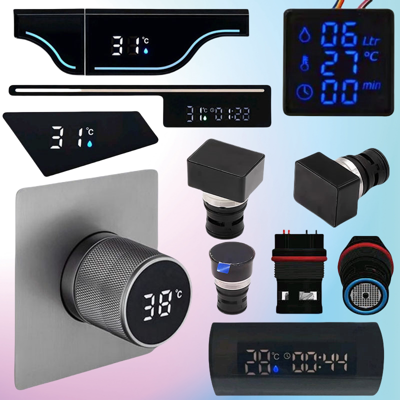 Special-Shaped Piano Showerhead Digital Display Screen Temperature Display Screen Water Flow Generator Motor Repair Parts Special-Shaped Piano Showerhead Digital Display Screen Temperature Display Screen Water Flow Generator Motor Repair Parts