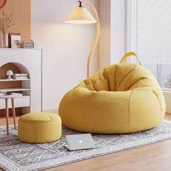 Lazy sofa bean bag bedroom tatami balcony bay window sitting for a long time comfortable sofa small apartment can sleep or lying cushion