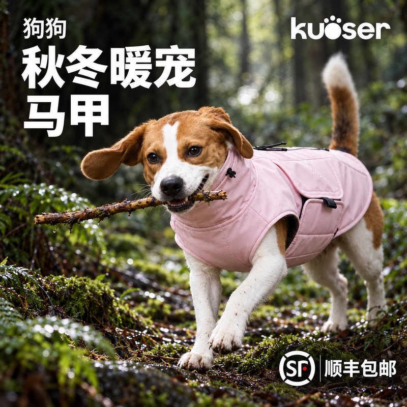 Kuoser Dog Jacket Schnauzer Winter Raincoat Pet Puppy Waterproof Small Dog Stylish Teddy