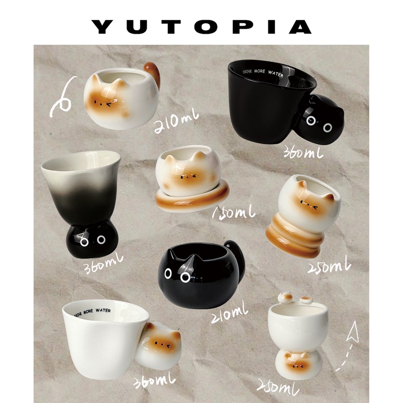 Authentic Siamese Cat Series Blind Box Cute Cat Mug Coffee Cup Gift for Girls and Best Friends Authentic Siamese Cat Series Blind Box Cute Cat Mug Coffee Cup Gift for Girls and Best Friends