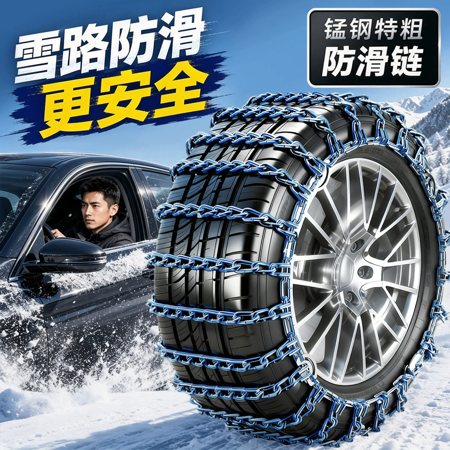 Цепи противоскользящие Bold KJ-15 145/65R13 экстра-толстые
