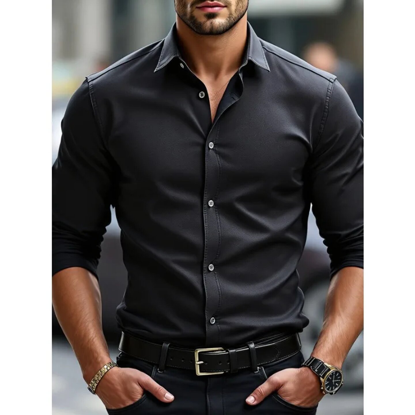 товар из китая None Bolubao Men Smart Casual Shirt Brand Fashion Solid Color