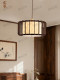 Song Dynasty Aesthetic Solid Wood Lantern Restaurant Chandelier, New Chinese Zen Style Retro Homestay, Tea Room, Master Bedroom, Study Room Homestay