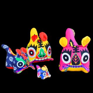 纯手工布老虎摆件民间特色工艺传统布老虎中国风礼品小老虎挂件