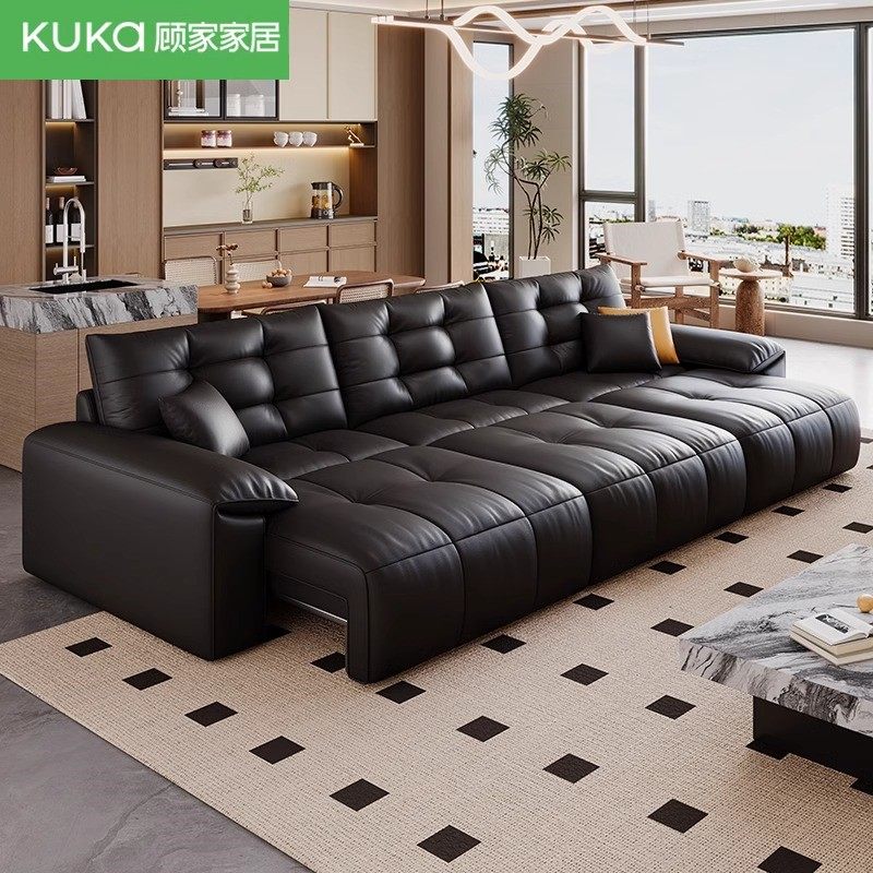 KUKA/顾家家居电动功能真皮沙发床为何成为高端客厅首选?-功能沙发-淘宝好物网