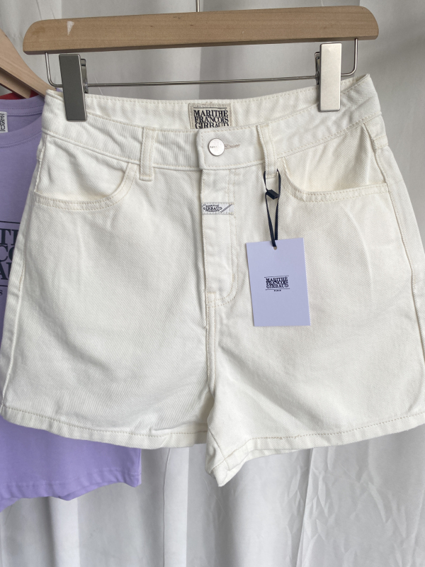 2025 Korean Mfg New Women's Letter Print Casual Celebrity Style Hot Girl Shorts White Shorts Fashion
