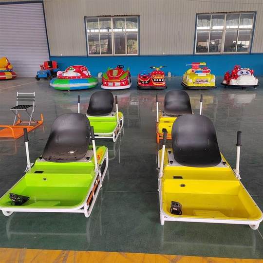 冰上游乐设备电动游乐设备冰上引流新款单人电动冰车电动爬犁包邮