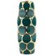 Light Luxury High-End Ceramic Vase with Peacock Feathers, Flower Arrangement, Lucky Bamboo Ornament, Modern Home Decor, Large Vase, Premium