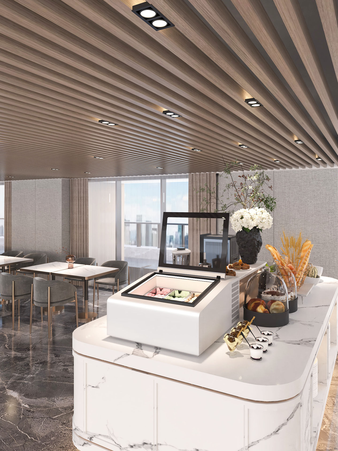 Gelato Small Ice Cream Freezer Display Cabinet Small Tabletop Commercial Ice Cream Freezer