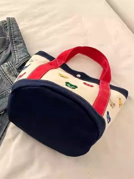 Mother's Bag Baby Diaper Bag Go out Satchel Canvas Bag Portable Work Special Bag Mother and Child with Baby Walking Practical Small Bag — 5