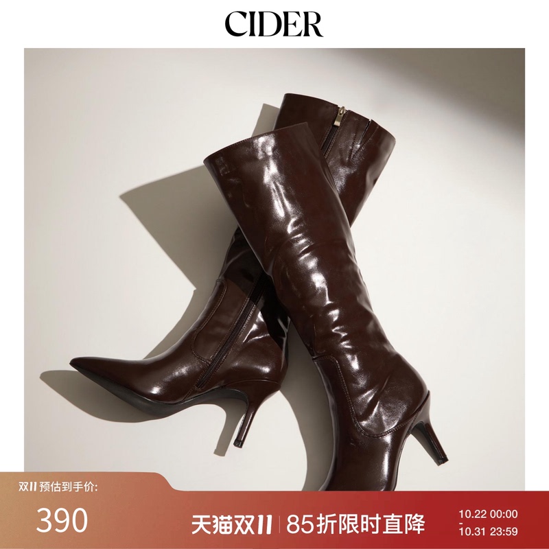 [Celebrity Style] Cider Autumn/Winter New Women's Pointed Toe Over-The-Knee Stiletto High Heels 112759680