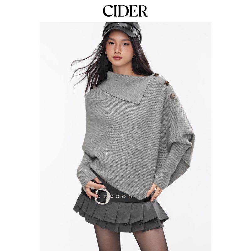 Ciderchic Style Knitted Sweater Autumn and Winter New Style Shawl-Style Long-Sleeved Knitted Top 114882417 Ciderchic Style Knitted Sweater Autumn and Winter New Style Shawl-Style Long-Sleeved Knitted Top 114882417
