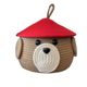 Cartoon woven storage basket with cover desktop storage basket bedside dormitory keys snacks socks miscellaneous cosmetics basket