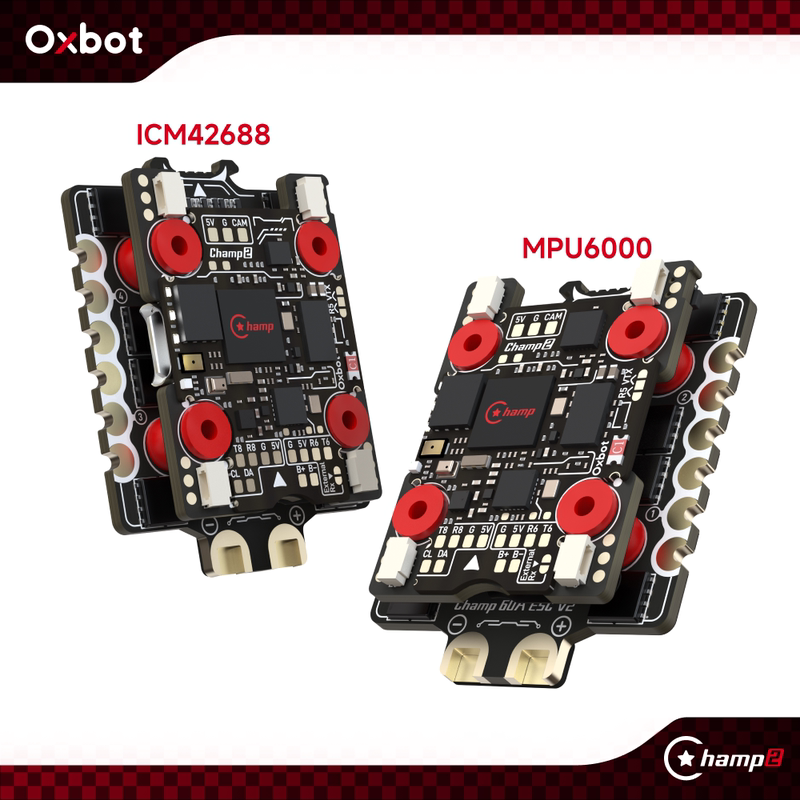Oxbot Champ2 Racing Flight Tower Receiver Integrates H743 60A Ox32 Esc and Bluetooth Parameter Adjustment