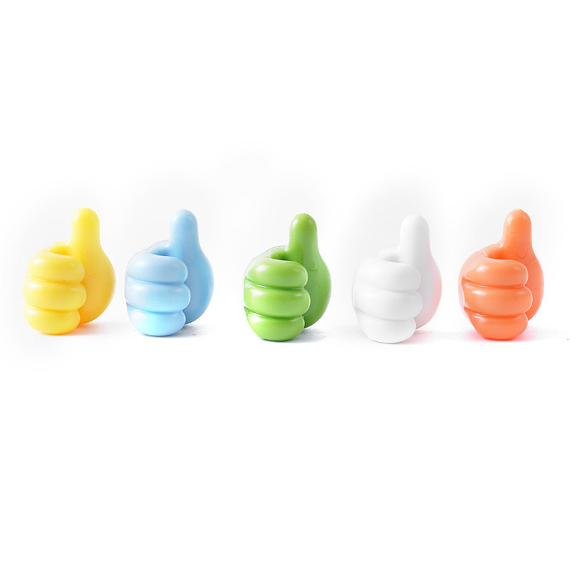 Thumb Hook Multifunctional Data Cable Holder, Strong Adhesive Wire Organizer, No-Drill Cable Management Clip