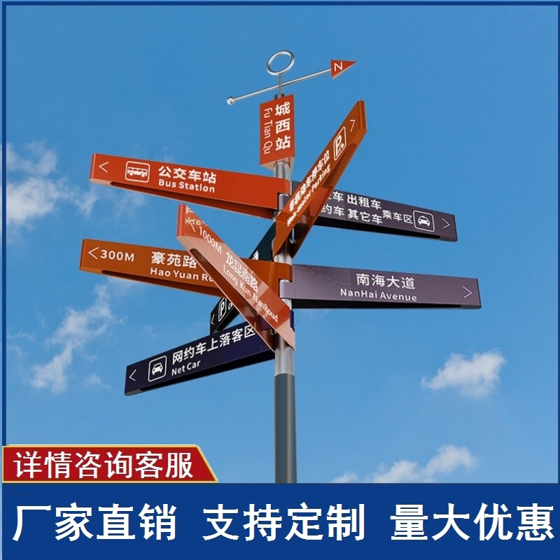立式铁艺叶片指引牌如何选？2026年导视牌定制决策要点解析
