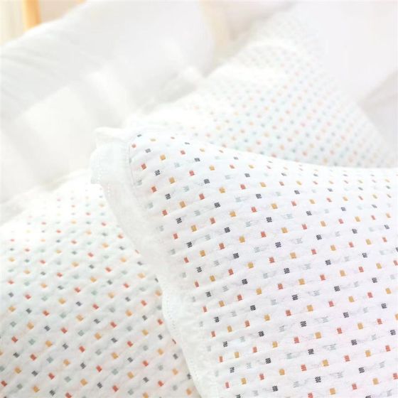 컬러 짠 자카드 프랑스 레이스 원사 M 천 클래스 A 베개 52*75cm 단일 베개 커플 침대 덮개 기능