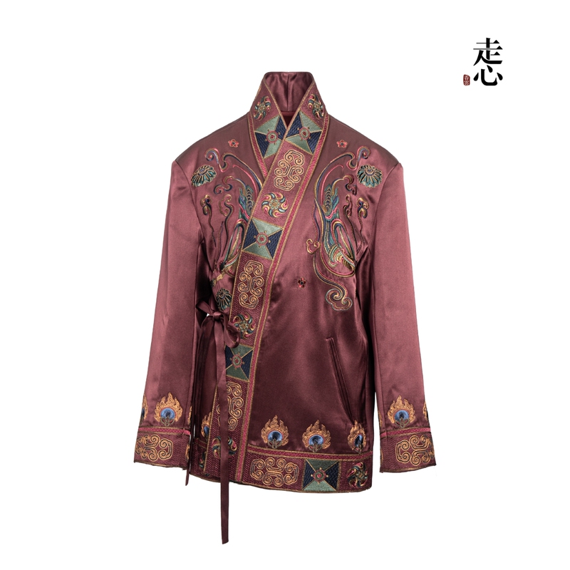 Xiangyun Zouxin Intangible Cultural Heritage Real Silk Heavy Satin Suit 25Zwt5830