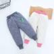 New Style Boys' Pants for Outdoor Wear, Fleece-Lined and Thickened, Suitable for Older Children, Winter Clothing, Warm Cotton Pants for Winter