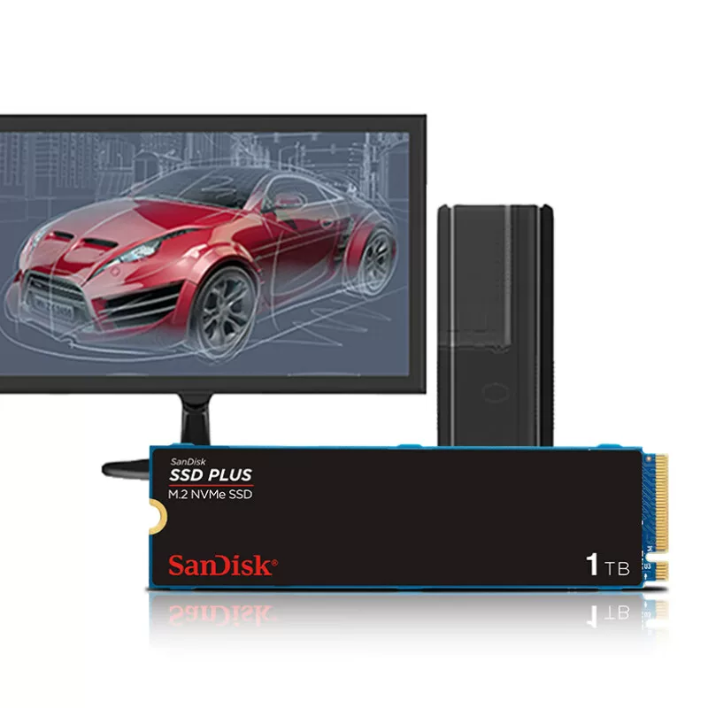 SanDisk PCIe твердотельный диск m.2 500g 2t 1t настольный ноутбук установленная игровая ssd