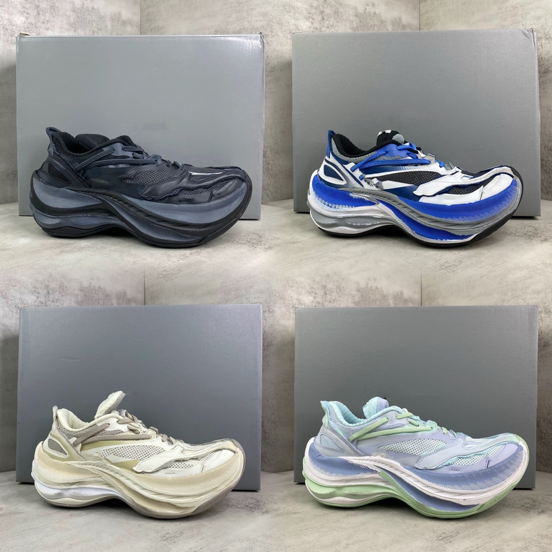 Paris-Style New Retro Vintage Jet Dad Shoes with Height-Increasing Thick Soles, Fashionable Casual Low-Top Unisex Sports Trendy Shoes