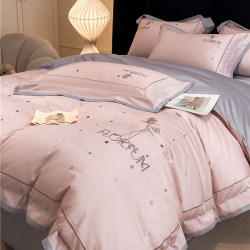 Roland Home Textiles Light Luxury Style Xinjiang Long-Staple Cotton Four-Piece Set High-Quality All-Cotton pure cotton 2025 New arrival Duvet Cover Bed Sheets