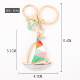 Smooth Sailing Keychain Pendant Creative Internet Celebrity Simple Car Key Ring Personalized Unisex Bag Decoration