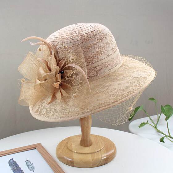 Large Brim Sun Protection Hat, Anti-Uv, Women's Summer Hat, Sunshade Hat, Summer Elegant Mom Fashion Hat, Organza