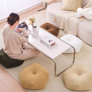 Teddy velvet thickened cushion k autumn and winter floor lazy person sitting cushion balcony bay window tatami sitting post