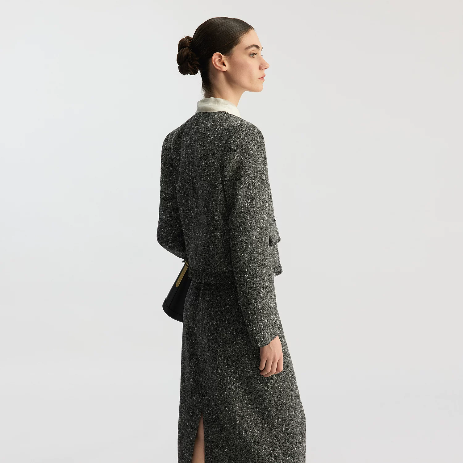 П spring стиль короткая куртка, тенденция сезона, стиль Chanel, V-образный вырез