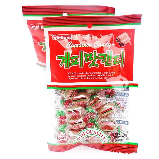 International Cinnamon Candy Old-Fashioned Cinnamon Oil Flavor Bagged Hard Candy Korean Imported Snacks Leisure Snacks Candy 100g