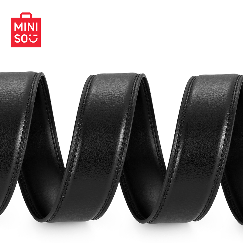 Пояс из кожи MINISO, мужской бренд, подлинная коровья кожа, пояс для джинсов молодежи, костюмный, деловой стиль, тренд, новый стиль