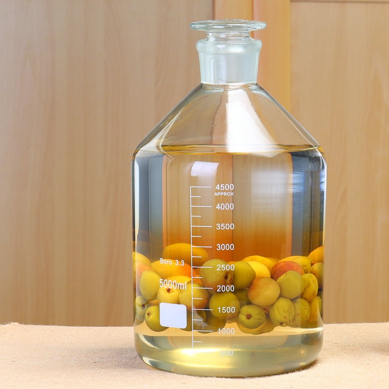 Frosted glass wine bottle 5kg 10kg grape ginseng medicinal wine green plum wine pickle jar small mouth sealed jar