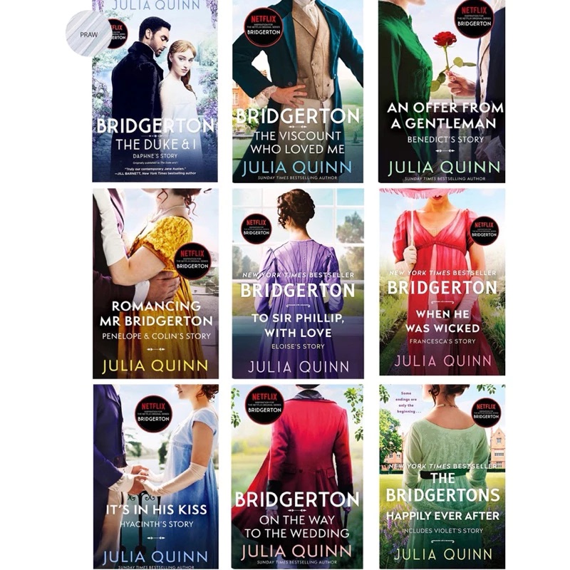 【9 Volumes】The Bridgerton Family: the Gossipy Stories of the Bridgertons Julia Quinn