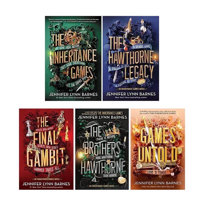 [5 Volumes] the Inheritance Game, Hawthorne Legacy, Final Gambit, Brothers Hawthorne, Games Untold English Paper Books