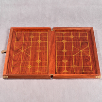 Solid wood chessboard table large Chinese chess folding chessboard set set red sour branch rosewood elephant chessboard