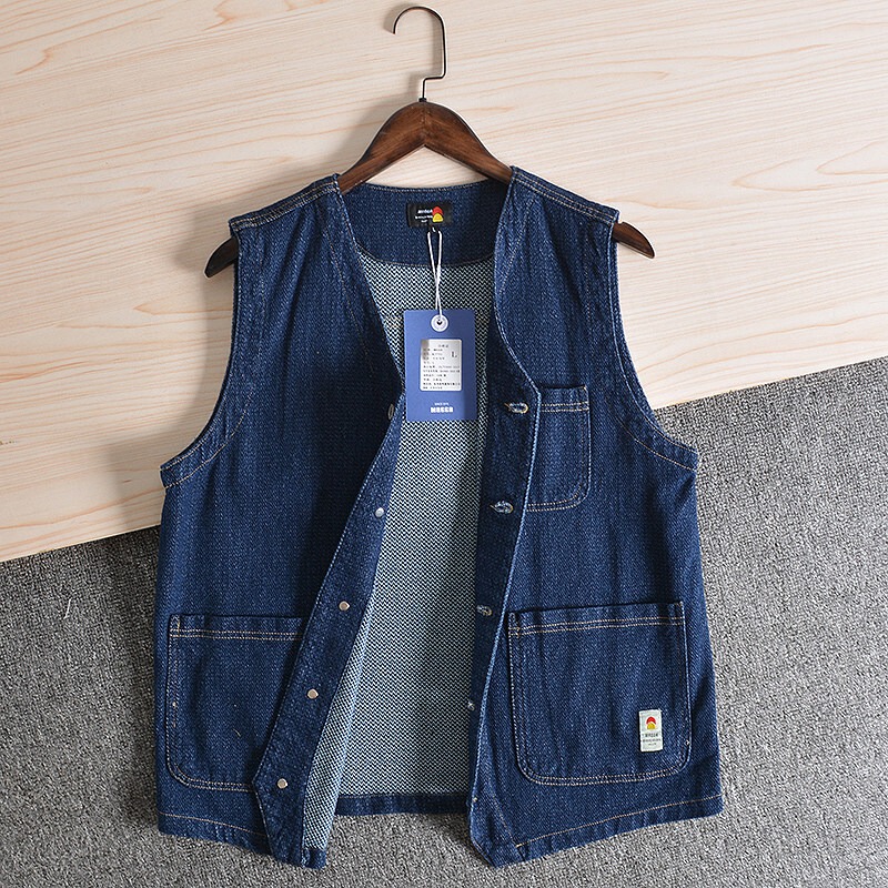 Clearance Sale: Japanese Style Soft and Comfortable Casual Denim Vest Cardigan for Men and Women Clearance Sale: Japanese Style Soft and Comfortable Casual Denim Vest Cardigan for Men and Women