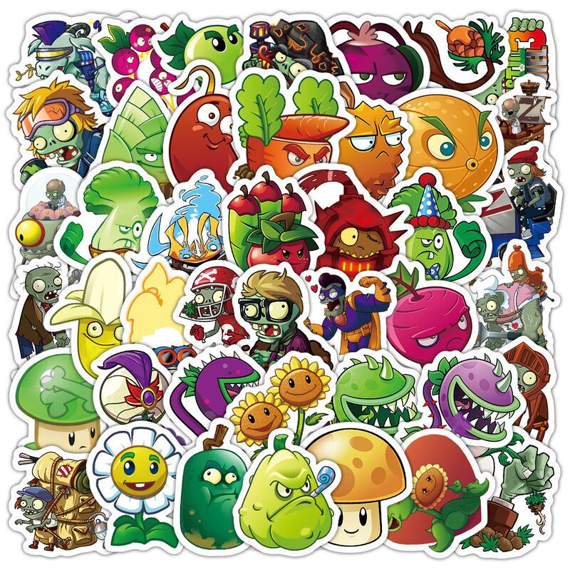 306 Plants Vs. Zombies Stickers, Cute and Creative Decorative Items for Phone Cases, Water Bottles, Waterproof DIY Stickers