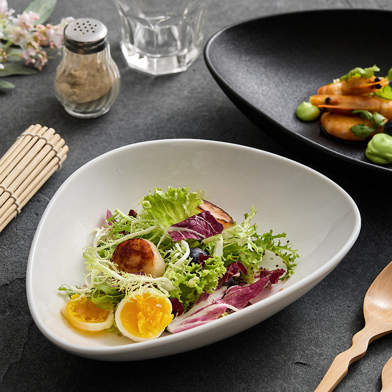 Yogurt Bowl 2025 New Model High-Quality Ceramic Salad Bowl Fruit Dessert Bowl Particularly Beautiful High-End Bowl for Home Use