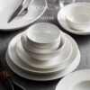 High-End Tableware Set Bowls for Home Use 2025 New Stylish White Bowl and Plate Set Bowls, Plates, Chopsticks for Housewarming