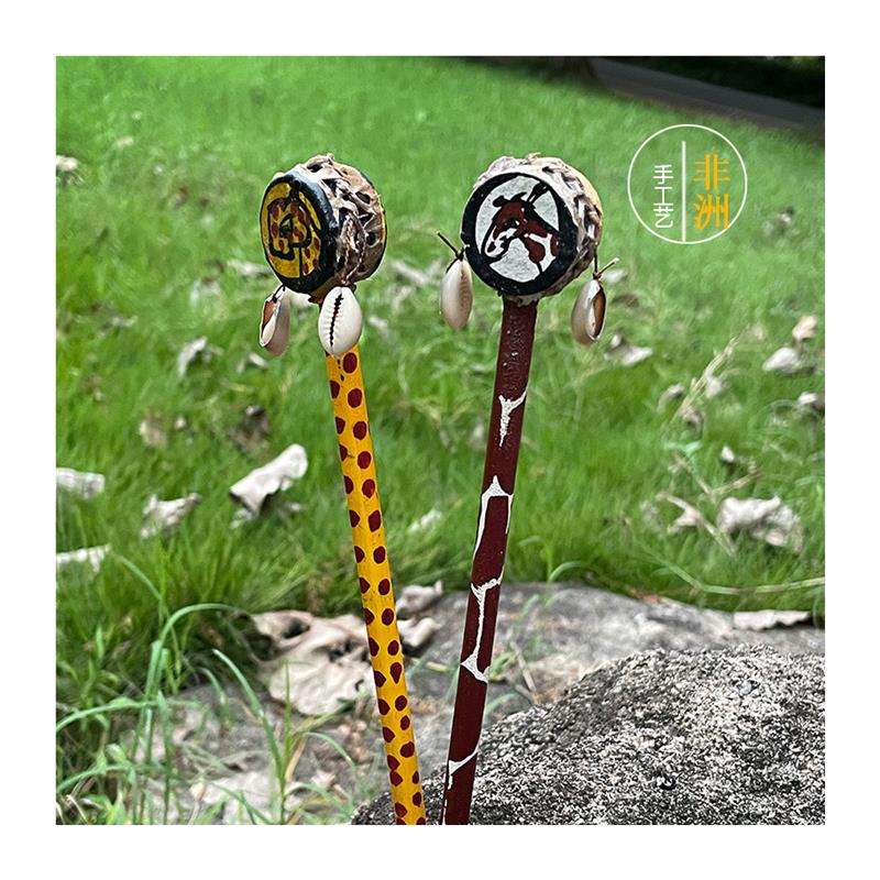 探寻非洲大陆的手工艺品魅力：肯尼亚羊皮小鼓摆件