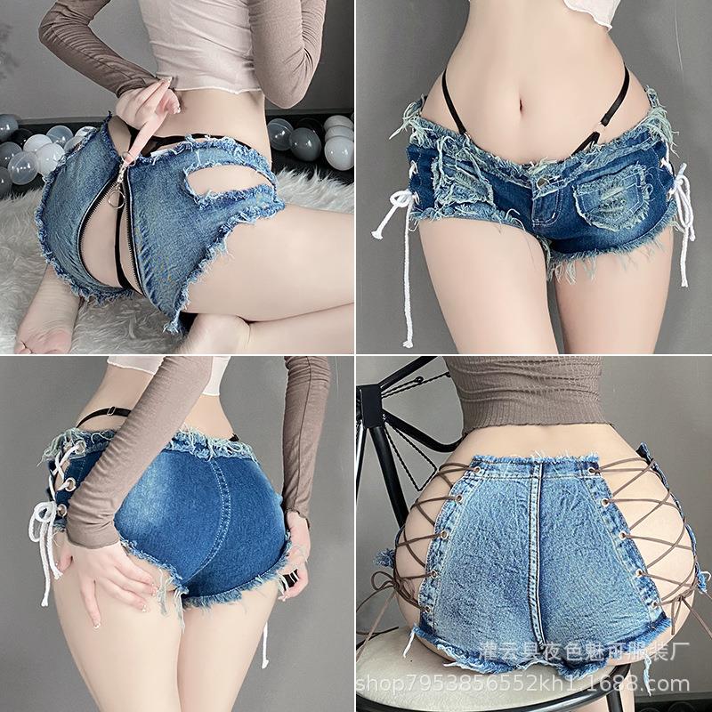 Low-Waisted Shorts, Mature Style, Low-Waisted Supermodel Denim, Hot Girl Style, One-Point Pants, Retro Style, Very Flattering and Slimming Low-Waisted Shorts, Mature Style, Low-Waisted Supermodel Denim, Hot Girl Style, One-Point Pants, Retro Style, Very Flattering and Slimming