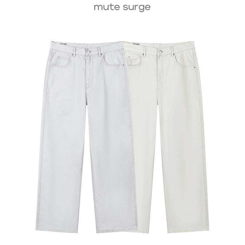Mute Surge Straight-Leg Loose Washed Casual Pants/Cotton-Like Skin-Friendly/3D Tailoring/Wrinkle-Resistant and Wide-Leg Mute Surge Straight-Leg Loose Washed Casual Pants/Cotton-Like Skin-Friendly/3D Tailoring/Wrinkle-Resistant and Wide-Leg