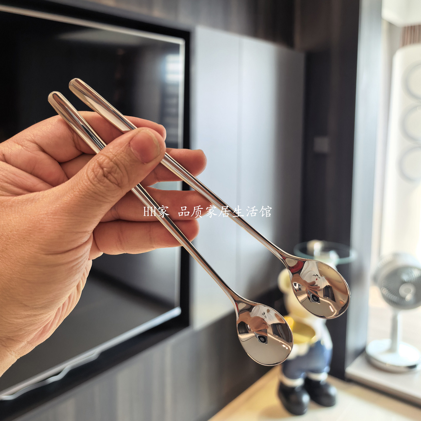 304食品グレードステンレス鋼スプーン、家庭用コーヒーかき混ぜスプーン、子供用フードスプーン、柄の長いスープスプーン、食器用スプーン