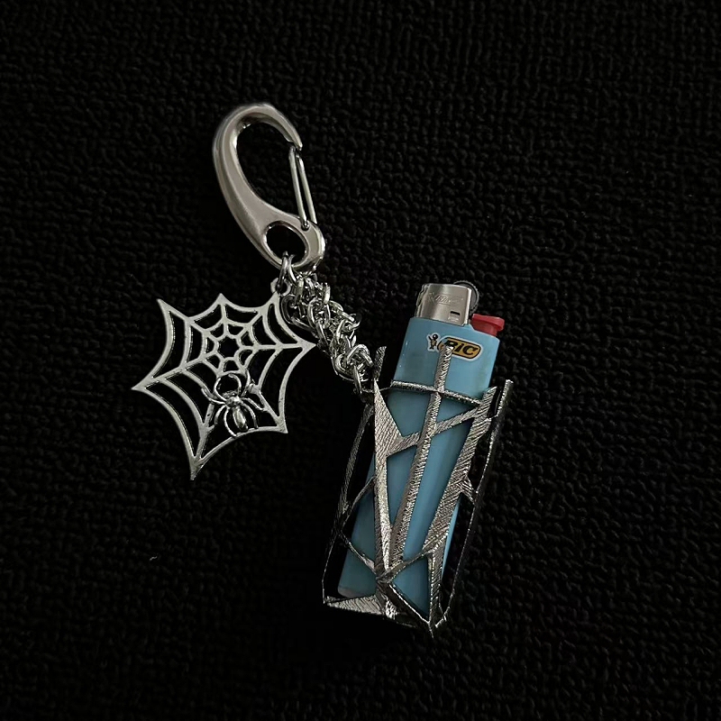 Soul Mates Original Metal Waist Keychain Pendant Niche Vibe Lighter Case Set with Textured Accessories for Styling Soul Mates Original Metal Waist Keychain Pendant Niche Vibe Lighter Case Set with Textured Accessories for Styling