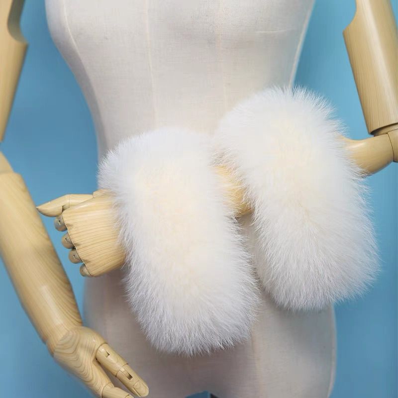 Extra-Long, Thick, High-End Fur Genuine Fox Fur Sleeve Cuffs, Sleeve Loops, Fur Cuffs for Women, Winter Warm, Versatile Clip-On Fur Collar Extra-Long, Thick, High-End Fur Genuine Fox Fur Sleeve Cuffs, Sleeve Loops, Fur Cuffs for Women, Winter Warm, Versatile Clip-On Fur Collar
