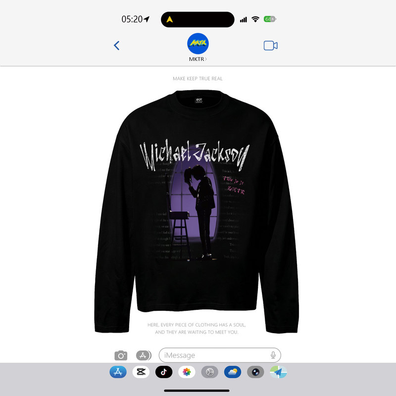 Mktr Jackson English American Retro Style Direct Print Unisex Round Neck Casual Long-Sleeve T-Shirt Trendy Mktr Jackson English American Retro Style Direct Print Unisex Round Neck Casual Long-Sleeve T-Shirt Trendy