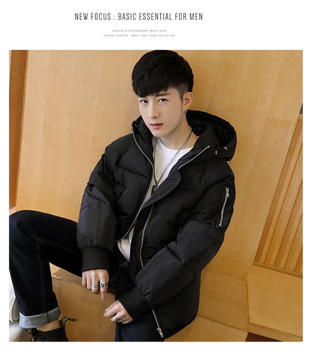 Bánh mì quần áo nam phiên bản Hàn Quốc áo khoác mùa đông 2018 mới xu hướng cotton quần áo mùa đông áo khoác lửng nữ sinh đẹp trai áo parka nam