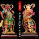 The popular left and right Dharma protector Jialanweituo Bodhisattva Buddha statue Guan Gong God of Wealth Wei Tuo temple Buddhist hall worship ornaments for home use